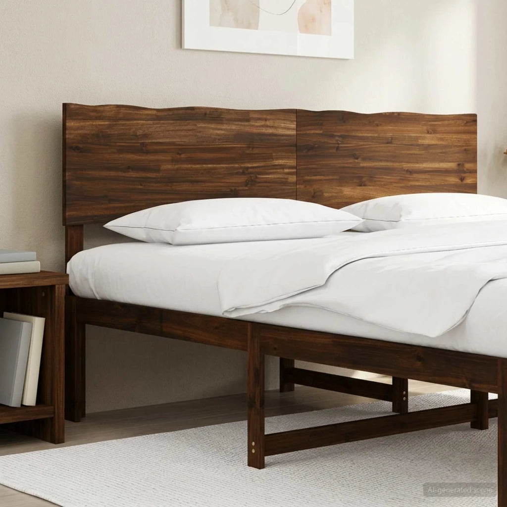 Testiera con bordo vivo ROSTOCK Marrone Scuro 180 cm 903149