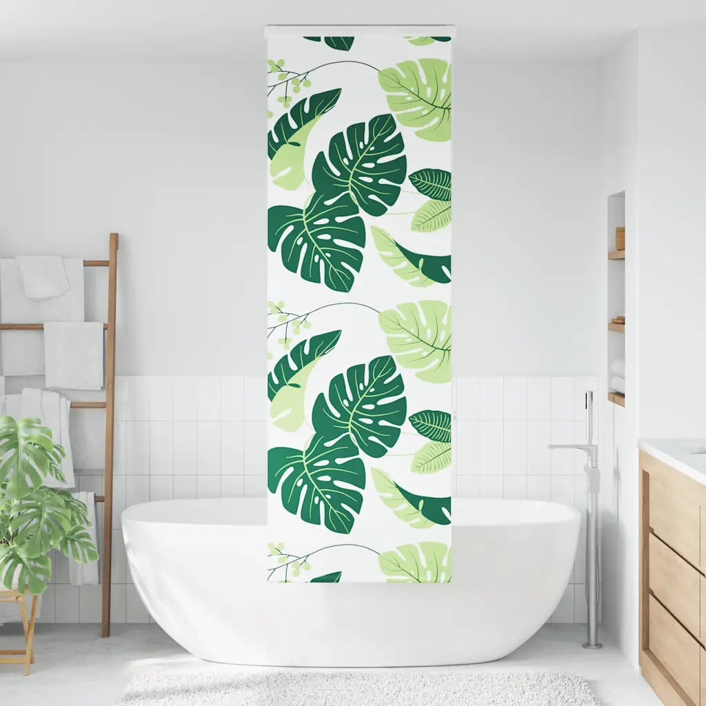 vidaXL Tenda a Rullo per Doccia Cassonetto 80x240 cm Larghezza Tessuto