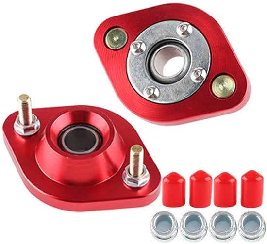 Set di Montaggio di Ammortizzatore di Coda per Auto - Adatto per E30/E36/E46/Z3 - Lega di Alluminio - Rosso - Kit di Sospensione