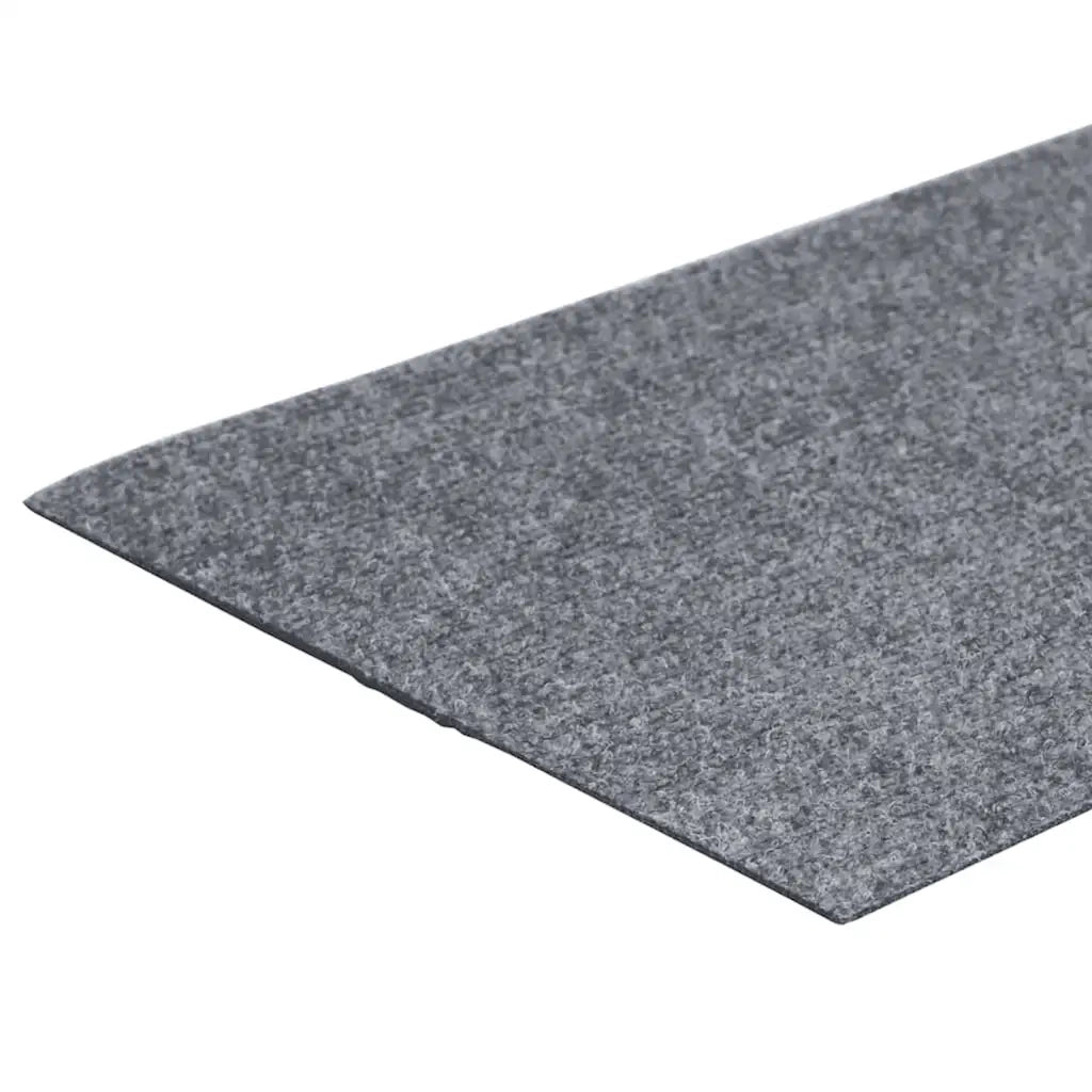Tappetini per scale autoadesivi 15 pz | Gradini per Scale 60x25 cm grigio chiaro rettangolari