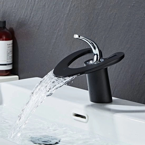 Cassonetto Bidet Idraulico a Pieno - Maniglia a Pieno con Flusso Continuo - Rubinetto da Bagno - Nero - Realizzato in Ottone di Alta Qualità - Incluso Manuale di Installazione