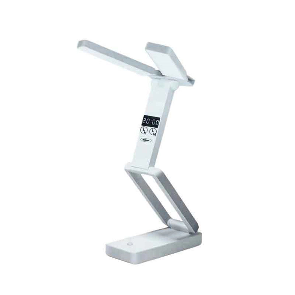 Trade Shop - Lampada Da Scrivania A Led Ricaricabile Usb Pieghevole Portatile Con Display Q-led169 -