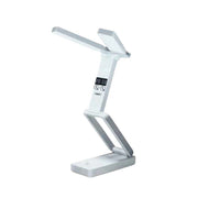 Trade Shop - Lampada Da Scrivania A Led Ricaricabile Usb Pieghevole Portatile Con Display Q-led169 -