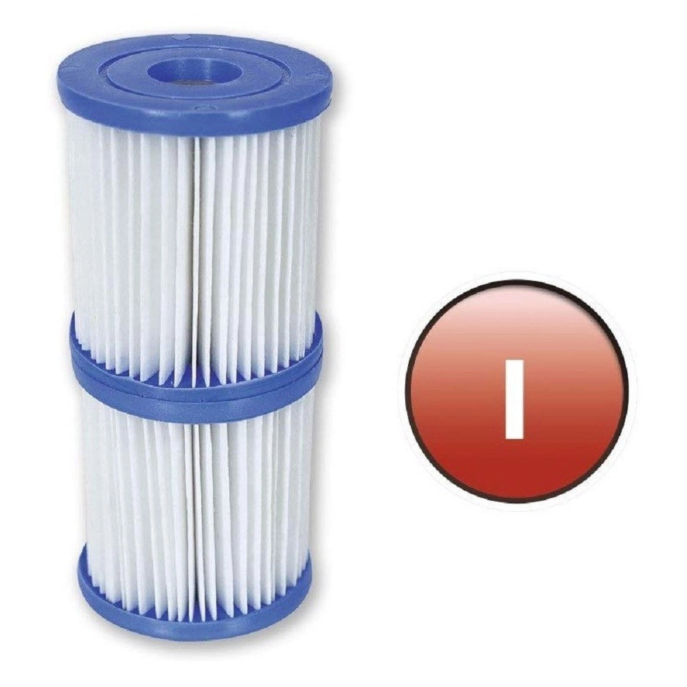Trade Shop - Set 2 Pezzi Filtro A Cartuccia I Per Pompe Da 1.249 Lt/h Ricambio Piscina 58093 -