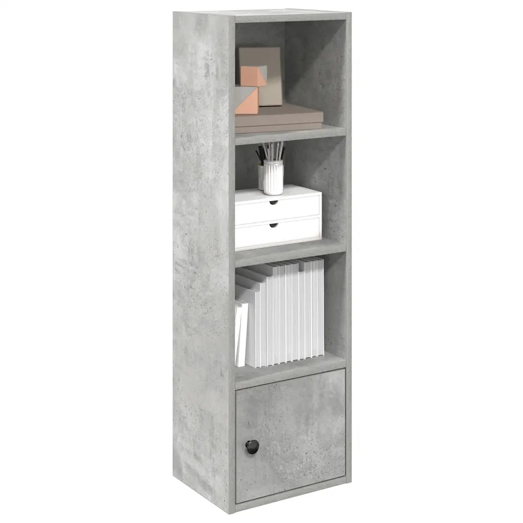 Libreria Grigio Cemento 31x24x102 cm in Legno Multistrato 860340
