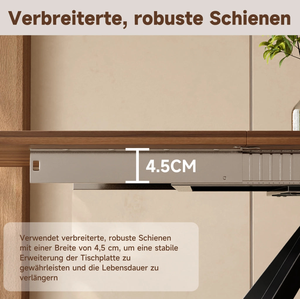Tavolo da pranzo allungabile 160/200/240 × 90 cm in MDF color noce