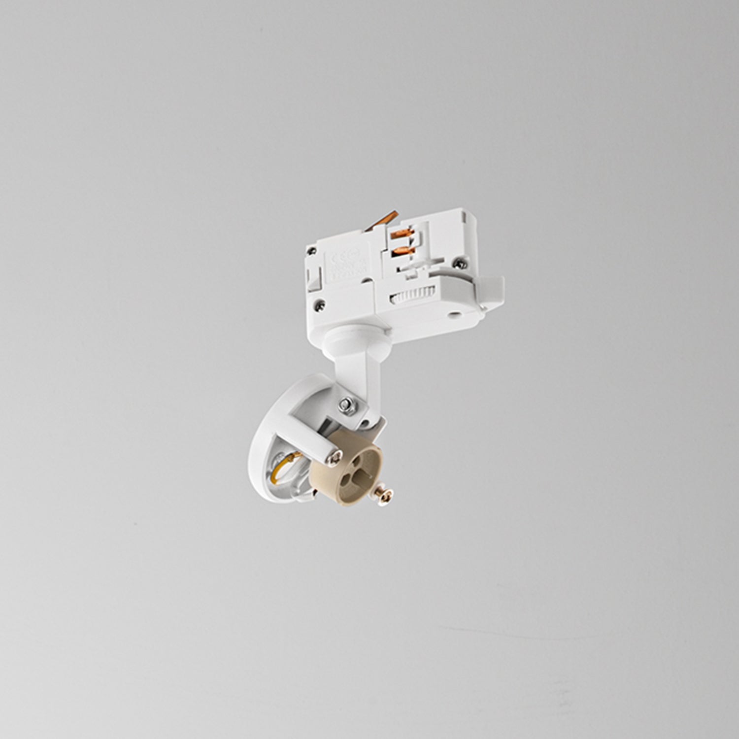 Faretto Moderno Binario Metallo Bianco 1 Luce Gu10 Ip20