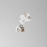 Faretto Moderno Binario Metallo Bianco 1 Luce Gu10 Ip20