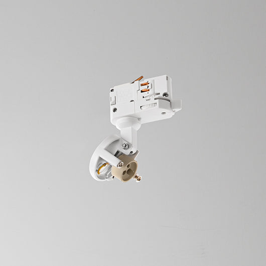 Faretto Moderno Binario Metallo Bianco 1 Luce Gu10 Ip20