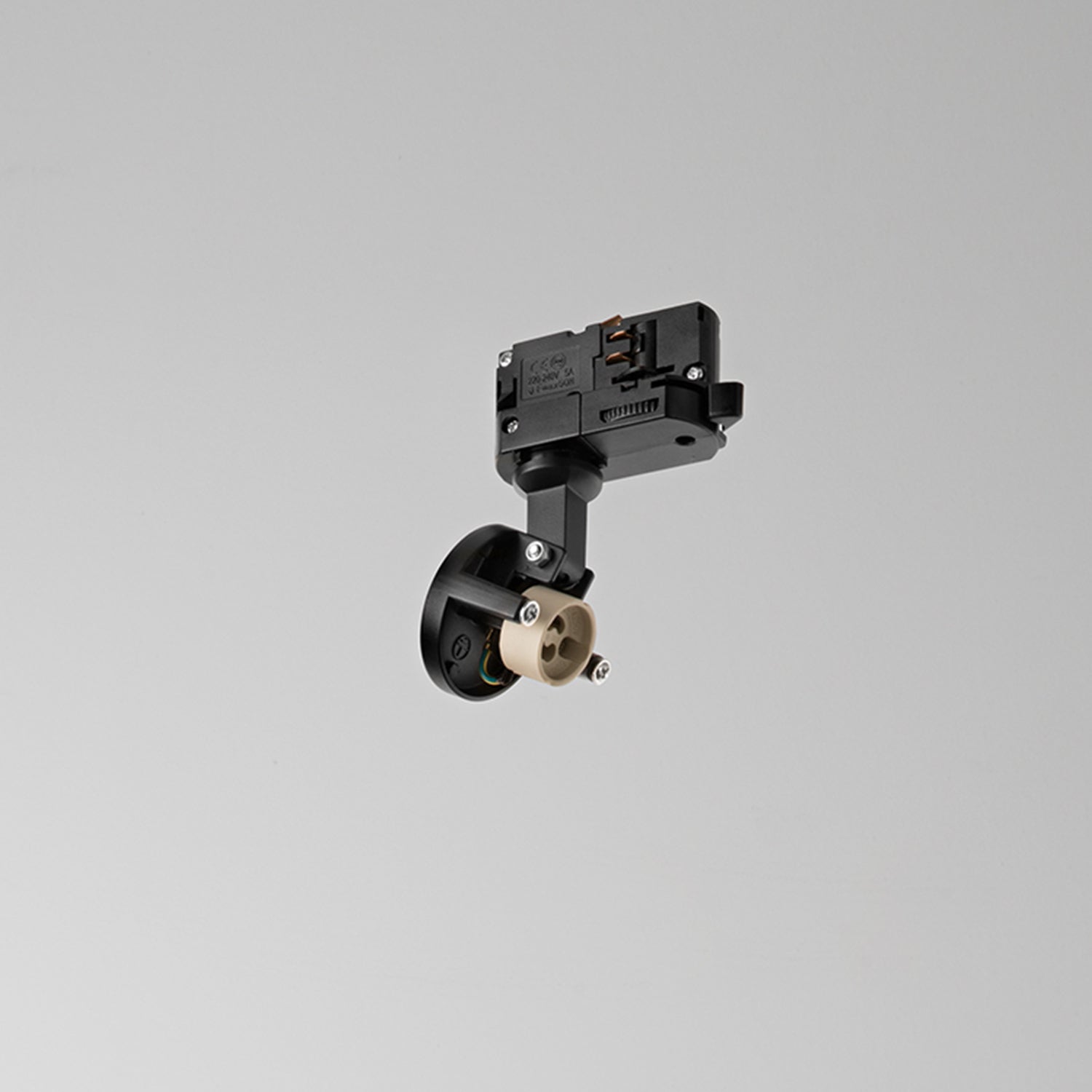 Faretto Moderno Binario Metallo Nero 1 Luce Gu10 Ip20