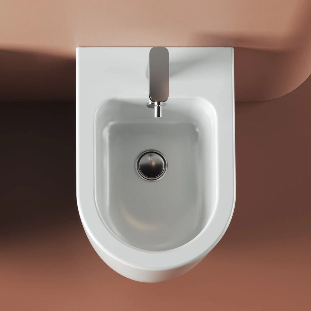 Bidet Da Terra The ArtCeram Bianco Lucido "Monet"