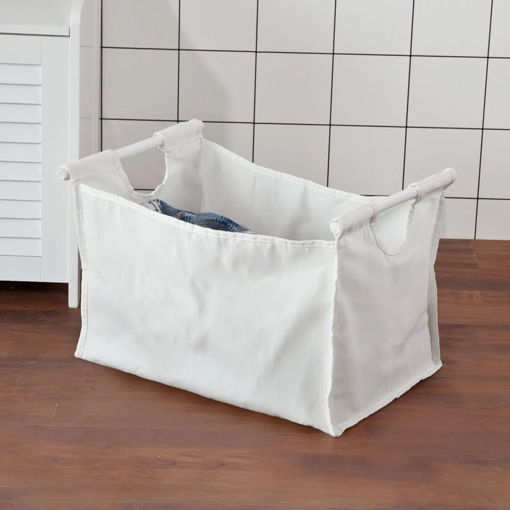 Cesto portabiancheria con Sacco per Biancheria, Panca Contenitore, bianco, FSR40-W,IT