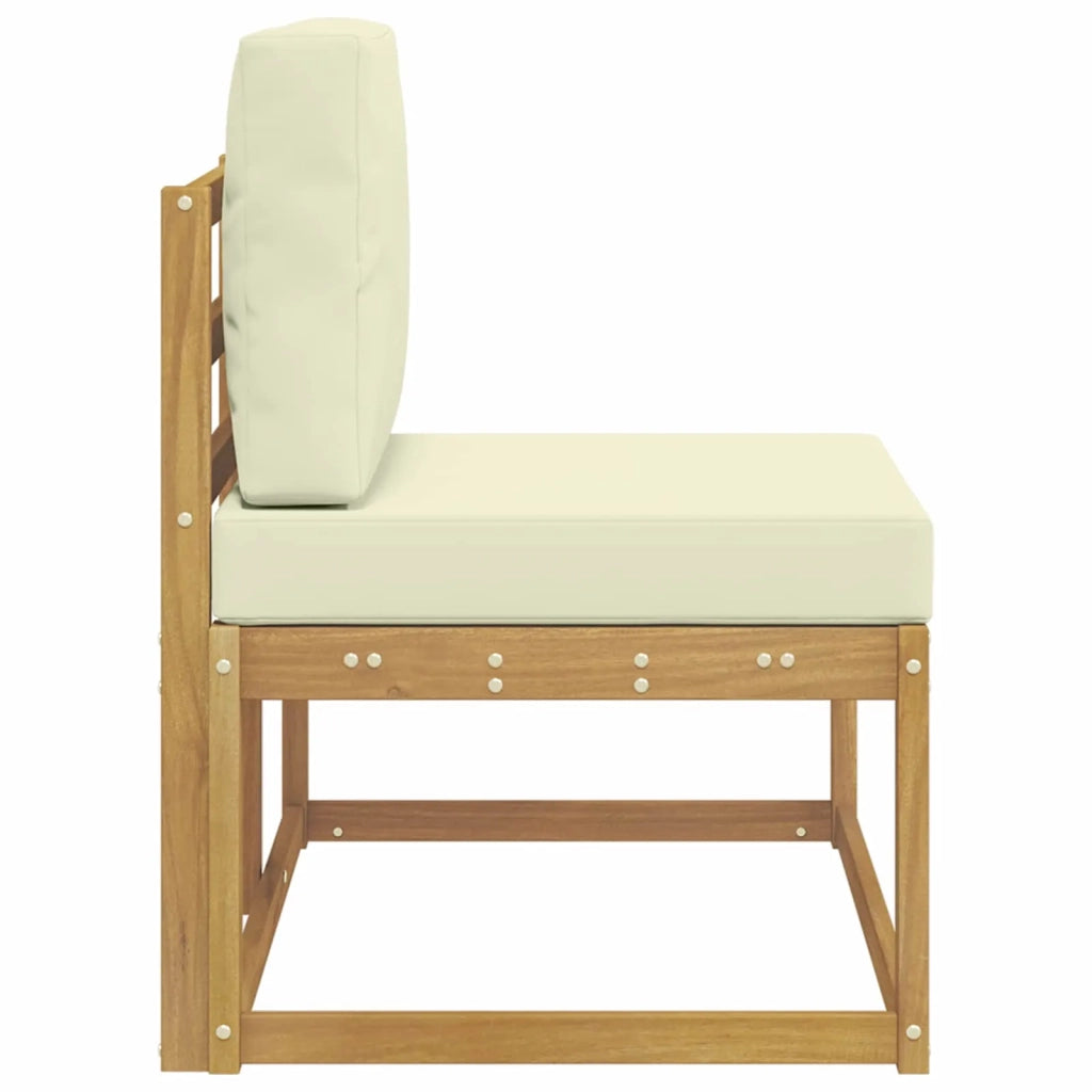 Divano da Esterno con cuscino-Divano da Giardino Bianco 91 x 63 x 73 cm 899382