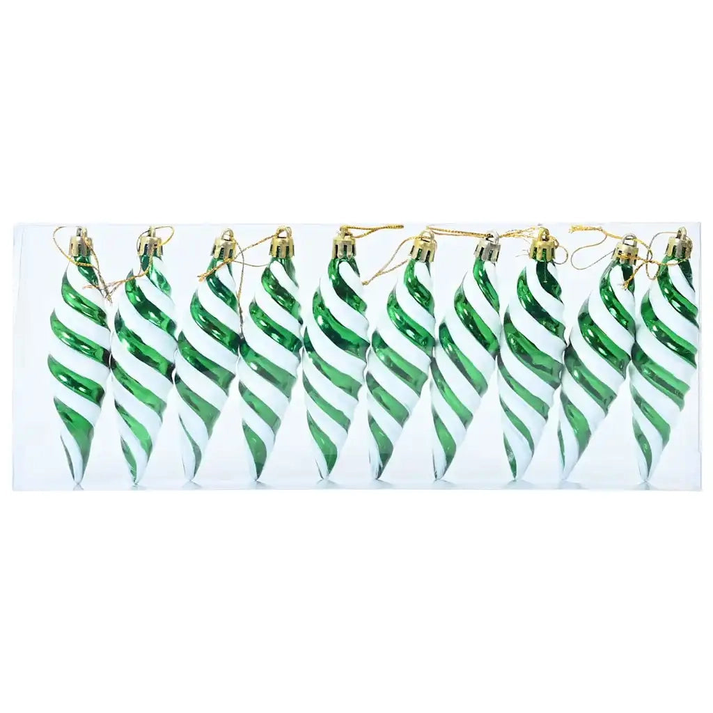 Palla a spirale di Natale 40 pz Verde Plastica CFW3013918