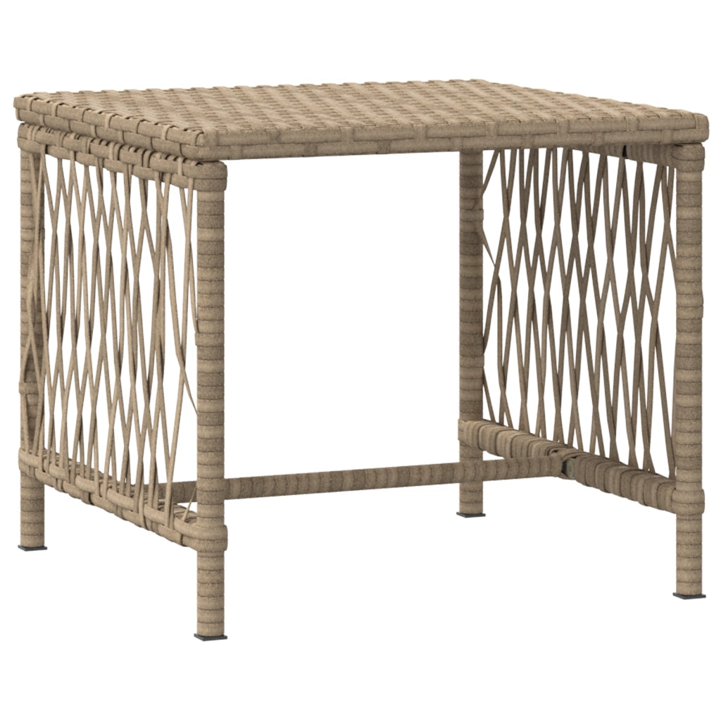 Set Lettini Prendisole Set di 3 Beige Rattan PE, metallo