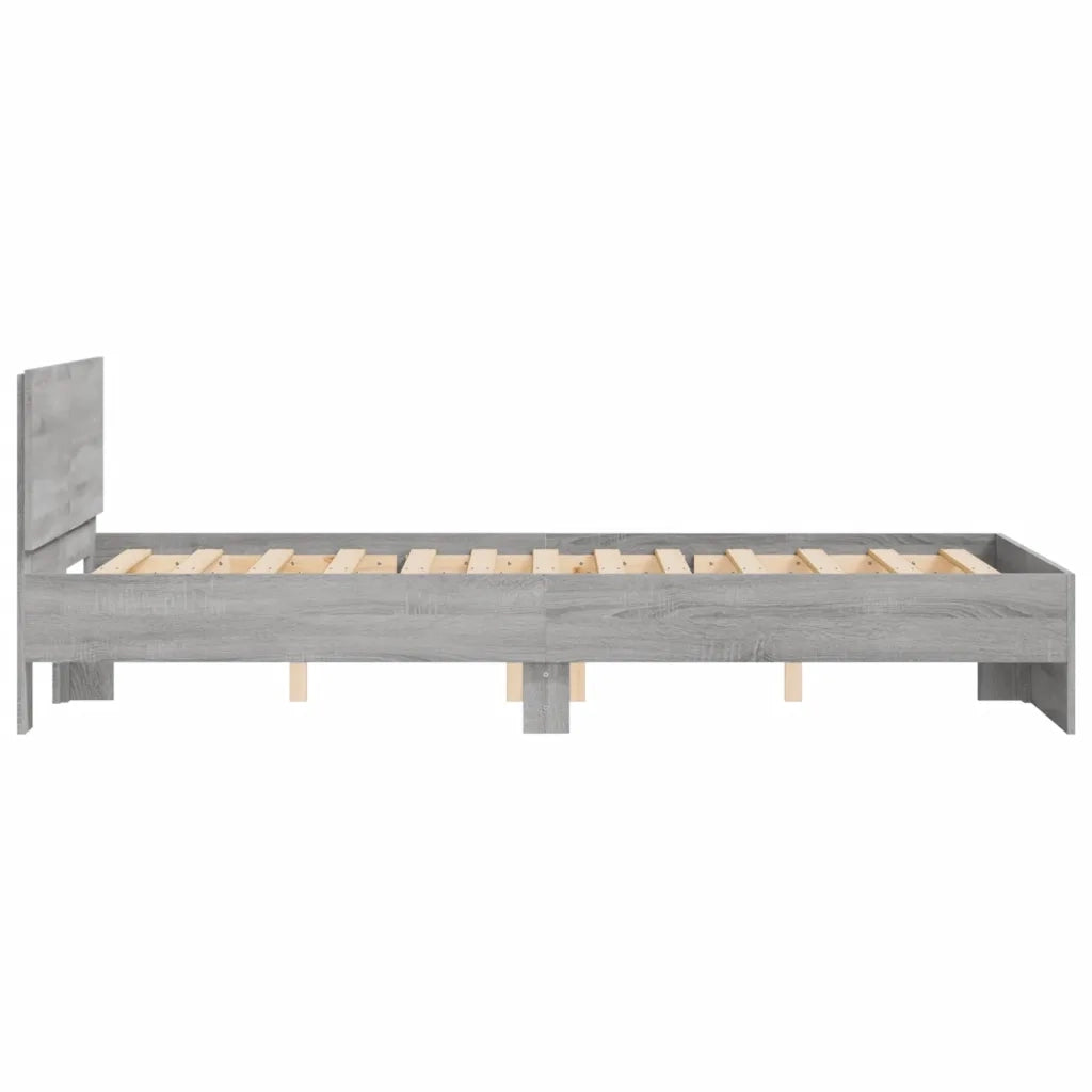 Giroletto con Testiera Grigio Sonoma 120x190 cm 3207516