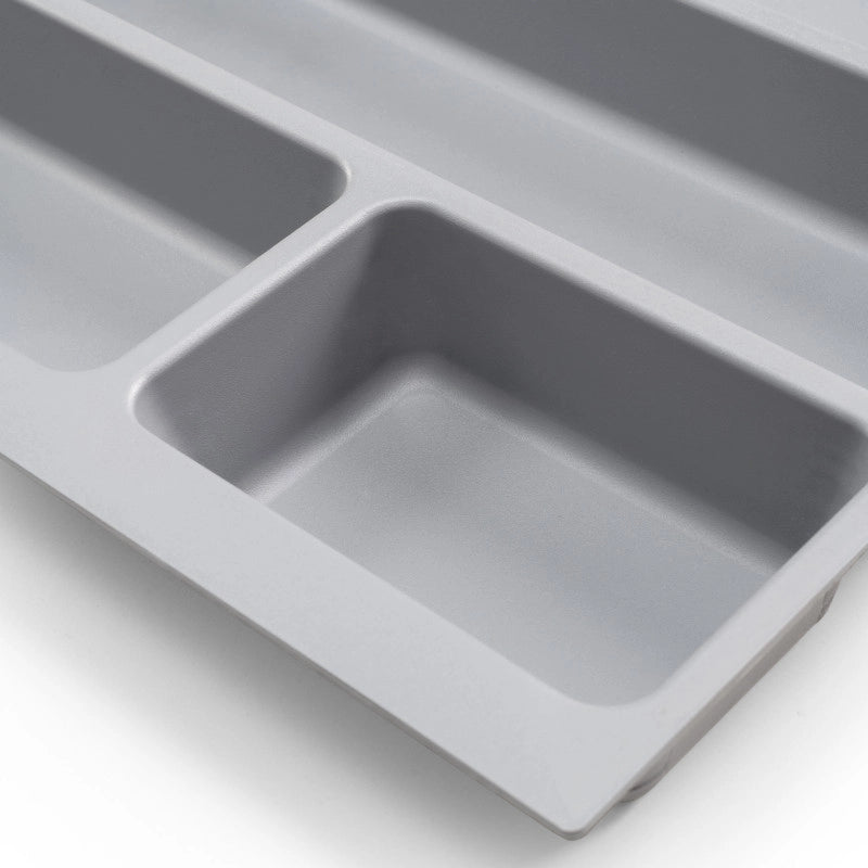 Portaposate universale per posate Optima, modulo 700 mm, Tecnoplastica, Grigia