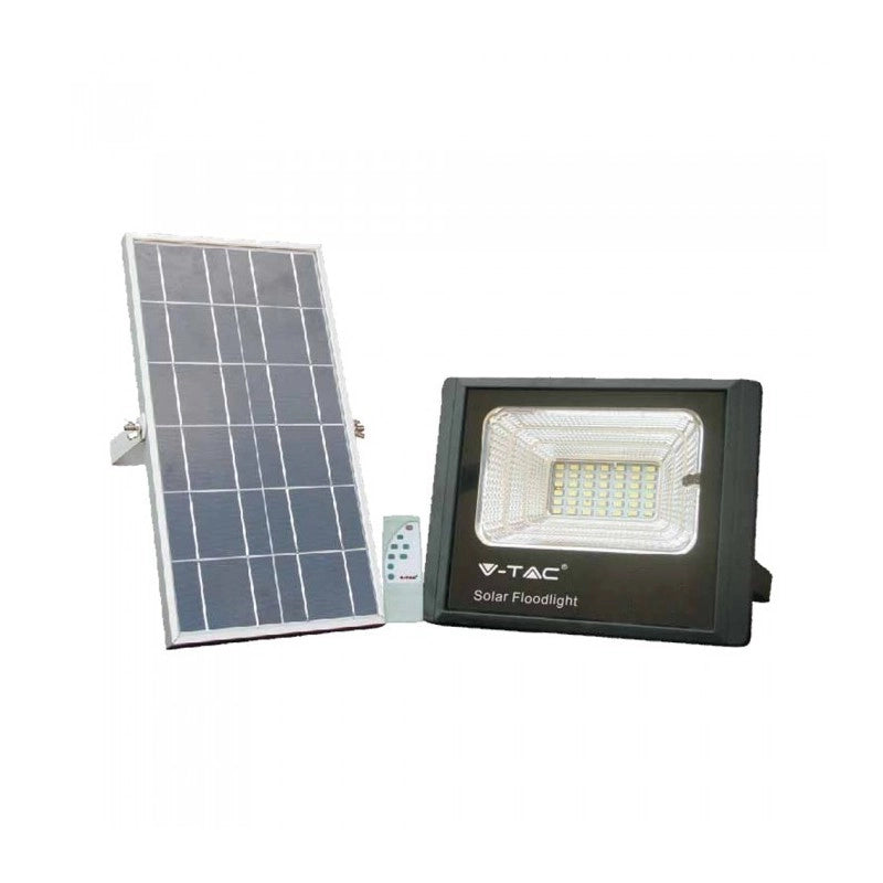 Faro faretto led 12 W 6000K con pannello solare