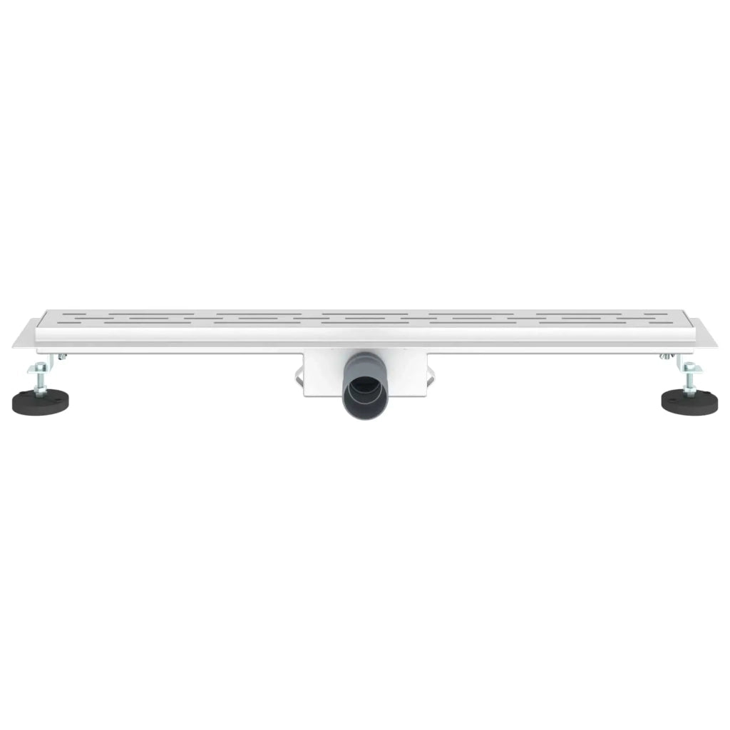 Drenaggio doccia con design a striscia Argento 70 cm CFW4640669