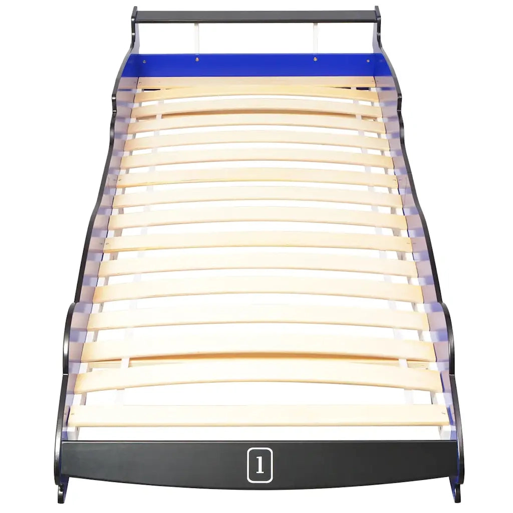 Letto Bambini Auto da Corsa 90x200 cm Blu 244465