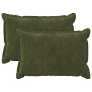 Cuscino con cuscino HOUTEN 2 pz Verde Fleece in microfibra 935562