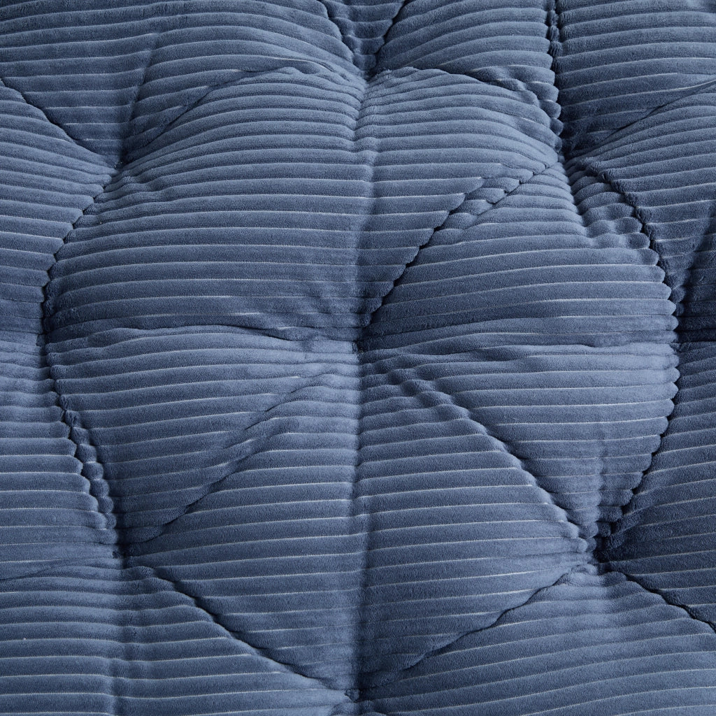 POLTRONA Papasan girevole 92x67 cm acciaio e rattan PE marrone con cuscino blu navy