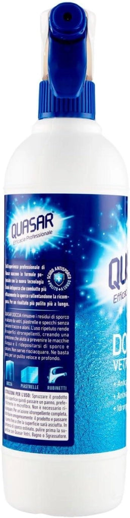 QUASAR SPRAY PER DOCCIA E VETRI  580ML IDROREPELLENTE ANTICALCARE ANTIPOLVERE OKY