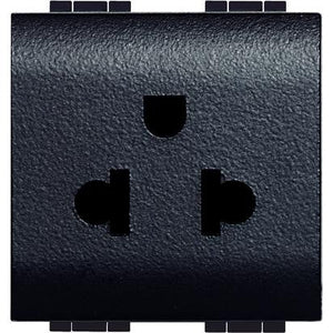 Living Int. - presa universale 2P+T 16A 127/250 Vac - standard euroamericano - L4126