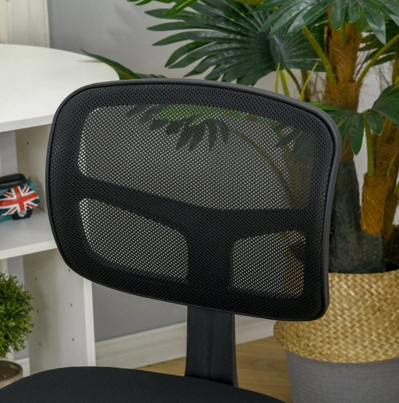 Sedia da ufficio ergonomica nera regolabile
