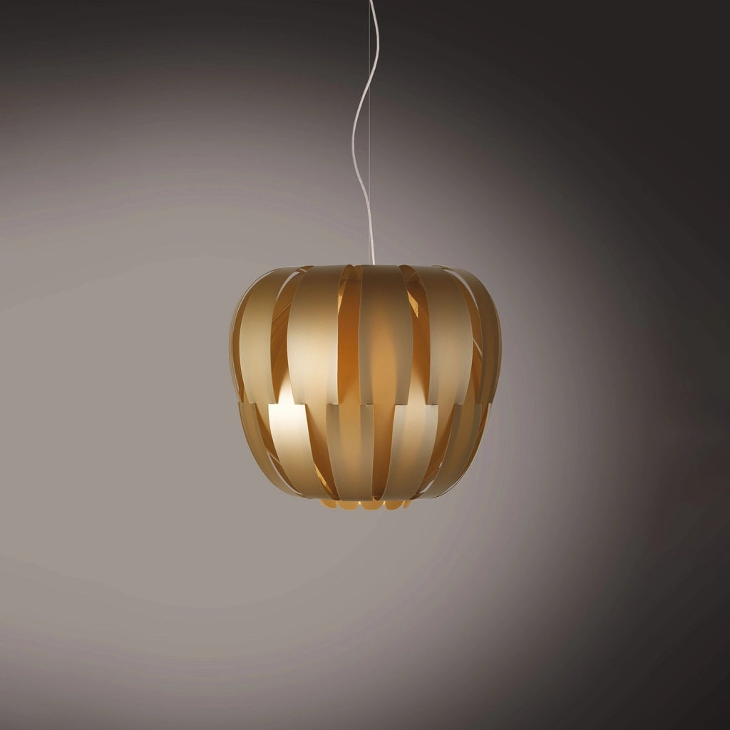 Sospensione Moderna Queen Polilux ® New Gold E Metallo Cromo 1 Luce E14
