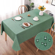 Tavolino Coperto, Coperte da Tavolo 140x220cm Aspetto di Lino, Realizzato con Poliestere, Impermeabile all'Acqua con Effetto Lotus, Resistente ai Crai, Duraturo per Soggiorno, Cucina, Terrazza, Giardino