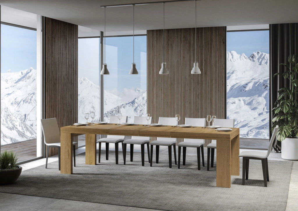 Tavolo Allungabile 160/264x90x77 cm Roxell Premium Quercia Natura