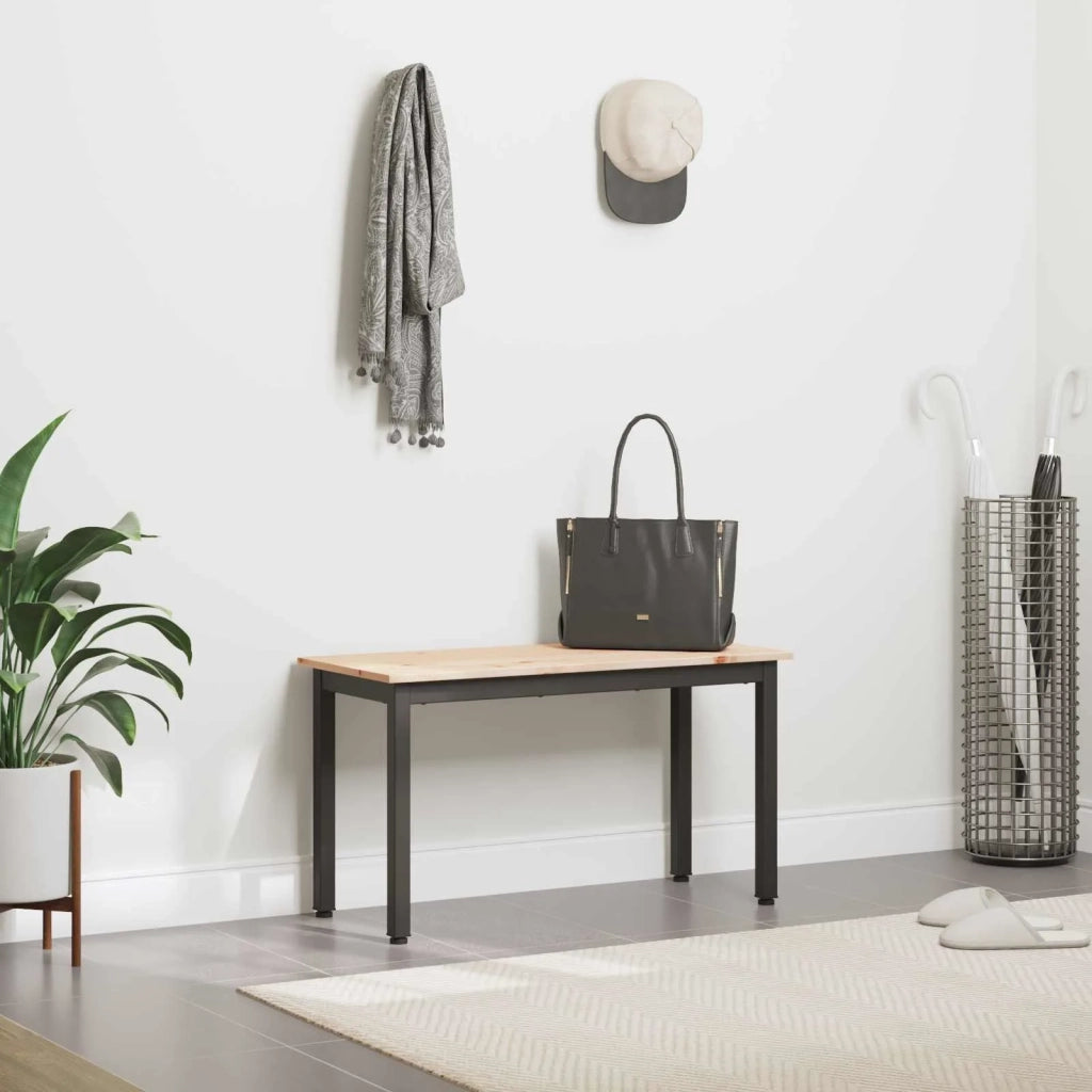 panchina Naturale 80 x 35 x 45 cm Pino massello CFW1606784