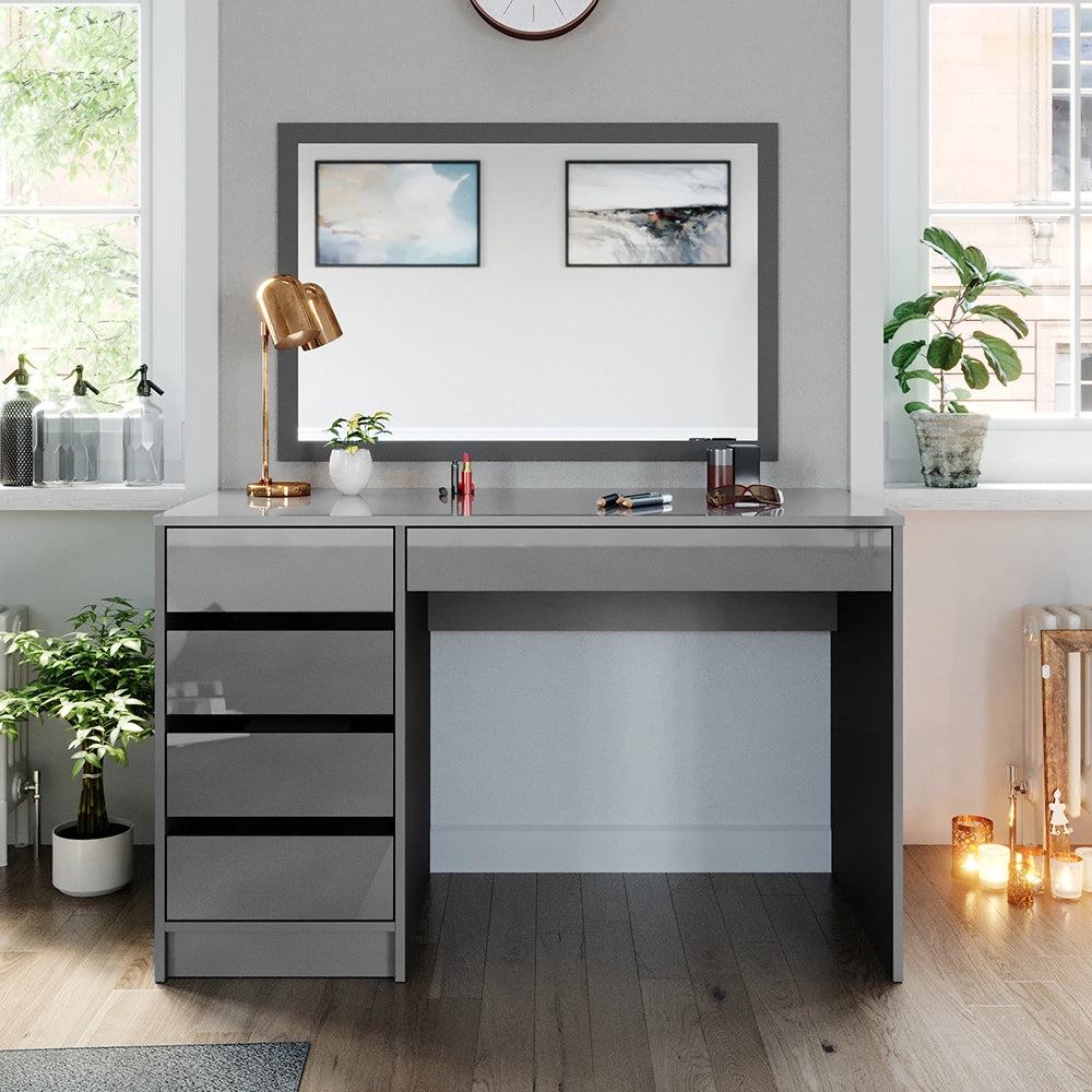 Vicco Tavolo da toeletta Grigio 120 cm Senza specchio