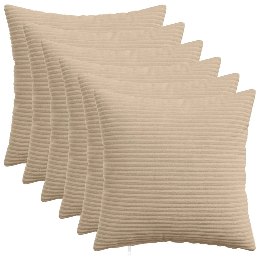 Federa 6 pcs HEERLEN Tortora 50 x 50 cm corduroy 910907