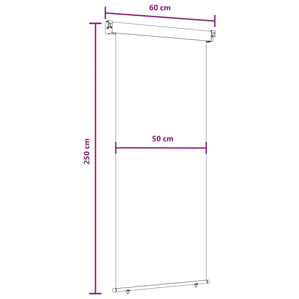 Tenda laterale per balcone-Tenda parasole per balcone 100% poliestere ferro acciaio 794791