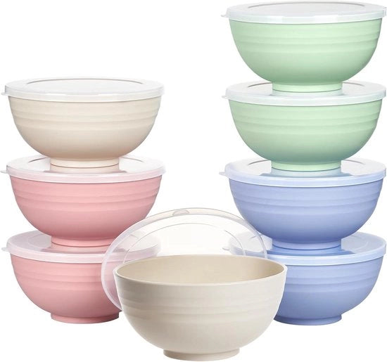 Bowl per frutta e zuppa in ceramica non frantumabile da 710 ml per bambini e adulti - 24 oz - con coperchio - leggero e non frantumabile