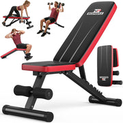 Panca per allenamento pieghevole ¨C Minimal ¨C 8 livelli regolabili, carico 300 kg