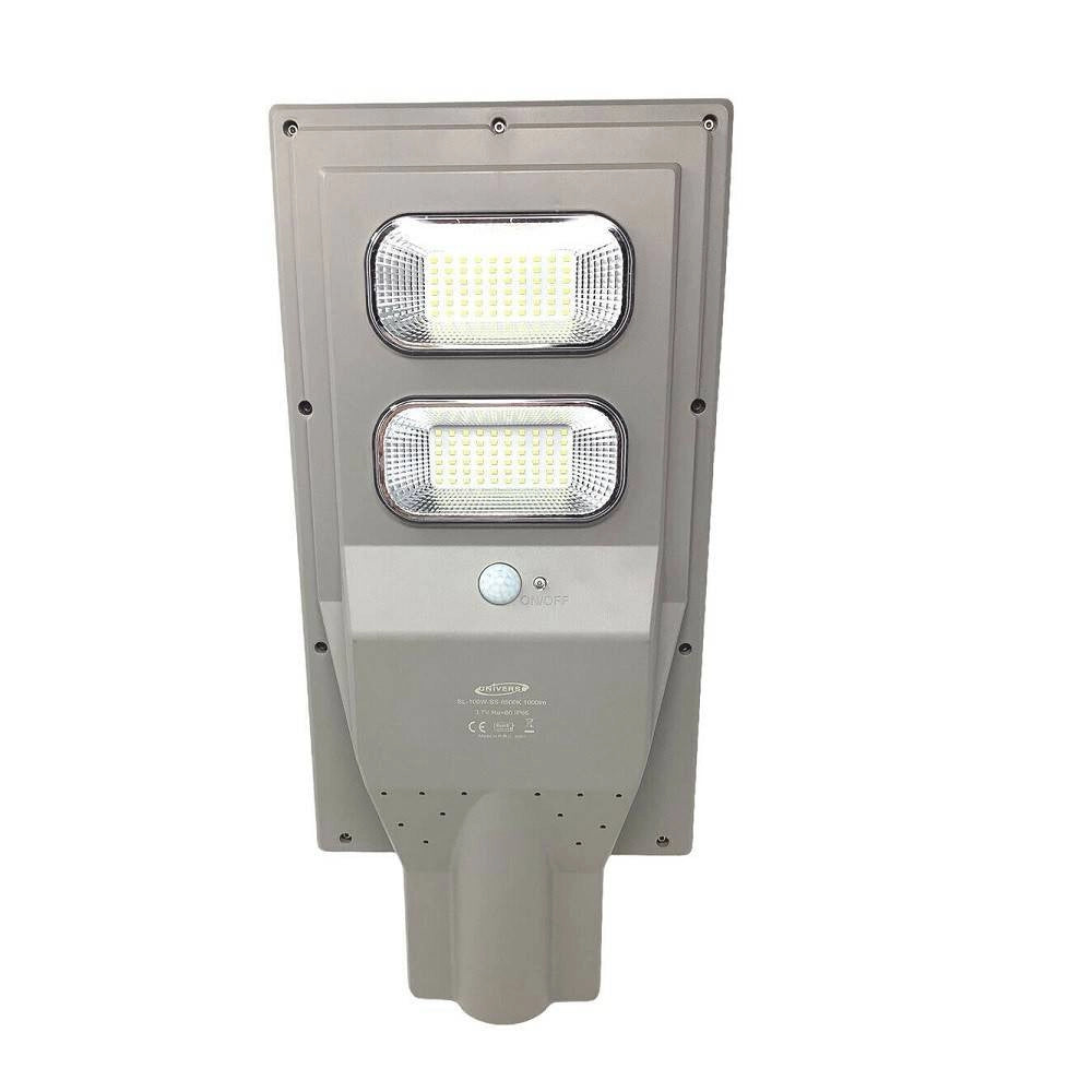 Trade Shop - Faro Stradale Led Solare 100 W Luce 6500k Lampione Sensore Movimento Sl-100w-ss -