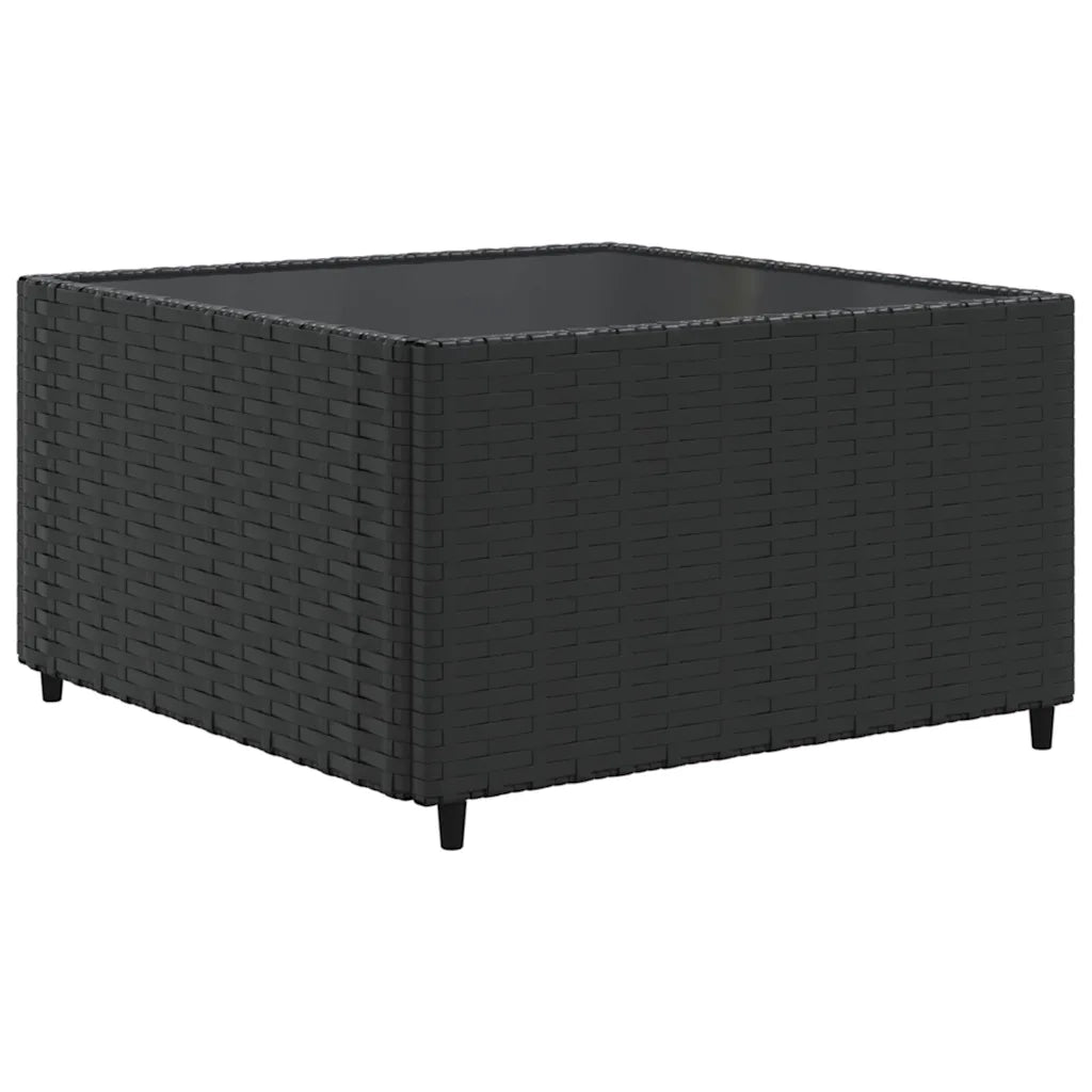 Set Salotto da Giardino con Cuscini 7pz Nero Polyrattan 3308176