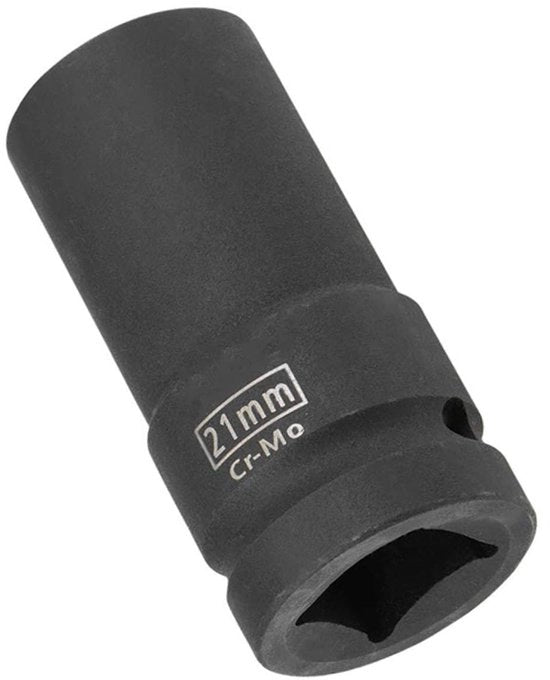 Impatto a 3/4 pollici - Azionamento - Bus di Impatto Profondo - Duraturo e Affidabile - 21 mm - Per la Riparazione Autoveicoli a Casa - Acciaio Rivetato - Disegno a 6 Viti
