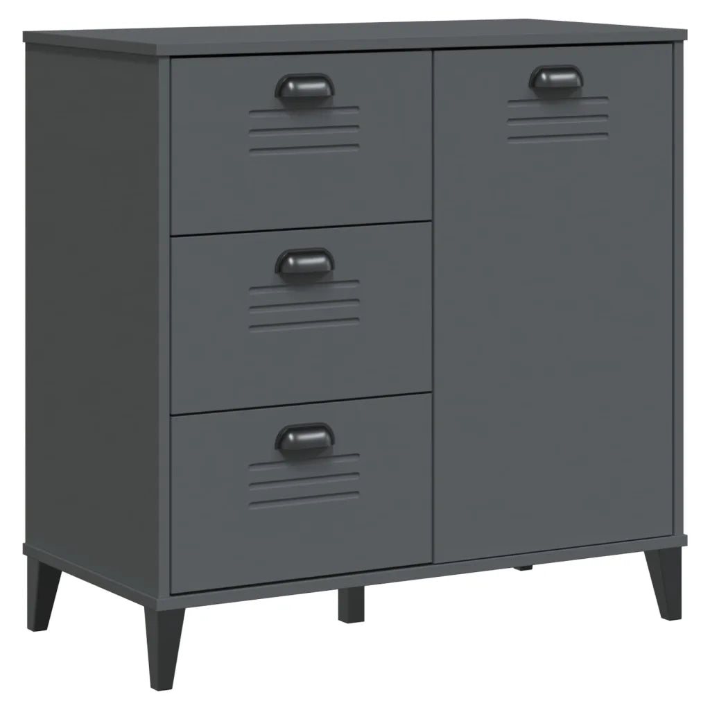 Credenza-Buffet-Armadio da cucina VIKEN Antracite 80x40x80 cm in Legno Multistrato