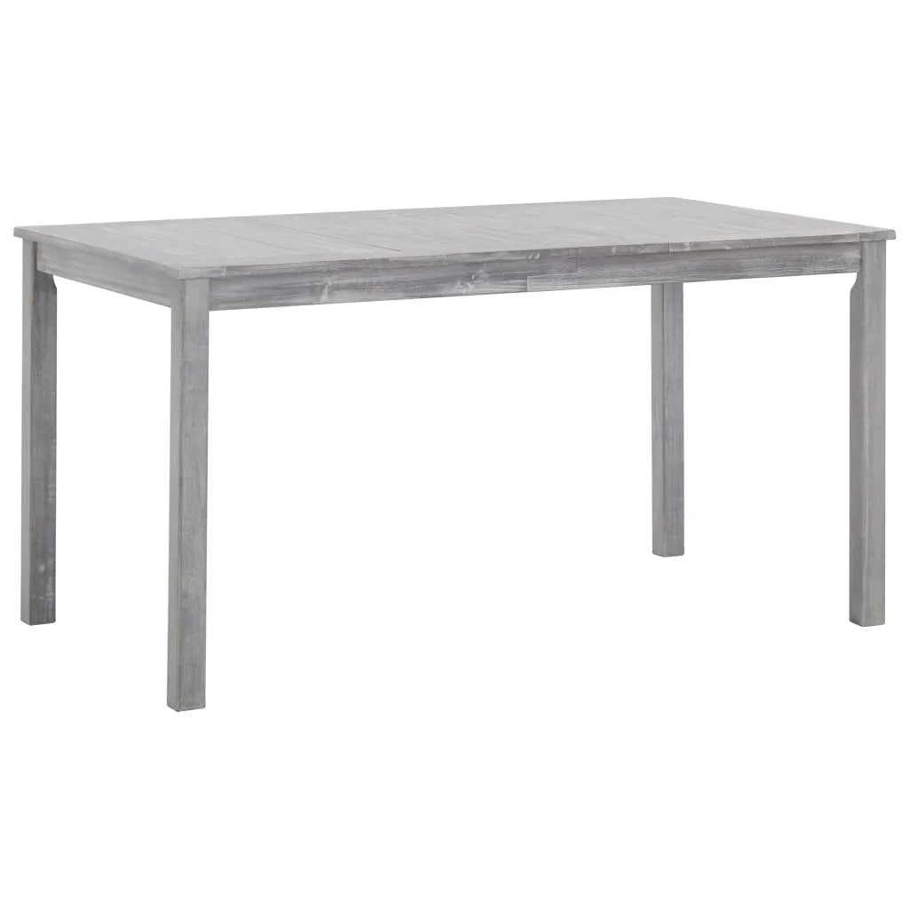 Set Pranzo da Giardino 7 pz Grigio Slavato in Massello d'Acacia cod mxl 74455