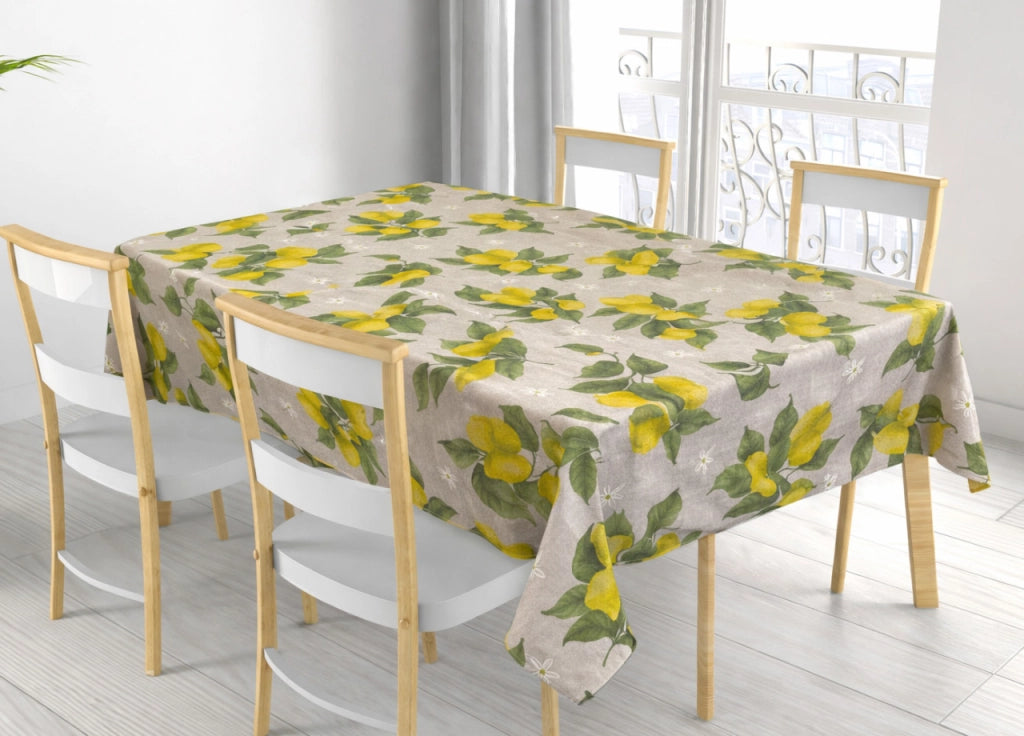 Tovaglia Per Salotto Cucina In Miros Misto Cotone Sole RP - 140x140 - Sole