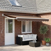 Tenda retrattile Tortora 4 x 2 m 100% Poliestere e Alluminio 3425762