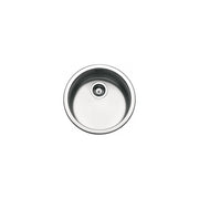 Pyramis 100034729 vasca lavello tondo 45 cm inox satinato lavabo cucina ad incasso rotondo