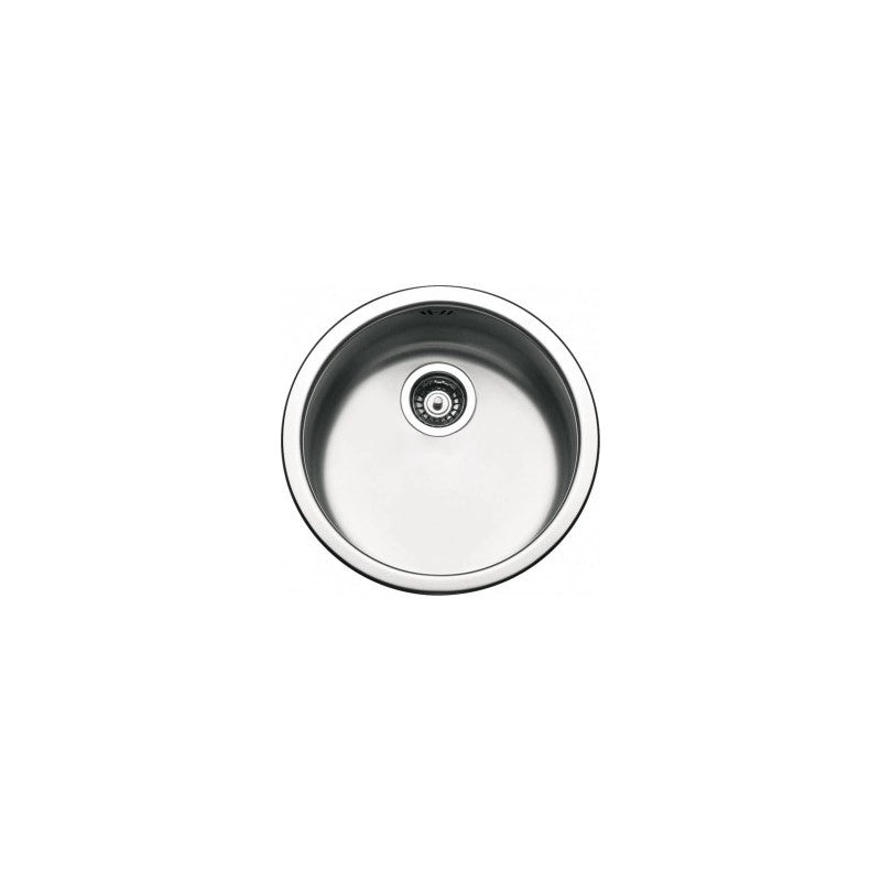 Pyramis 100034729 vasca lavello tondo 45 cm inox satinato lavabo cucina ad incasso rotondo