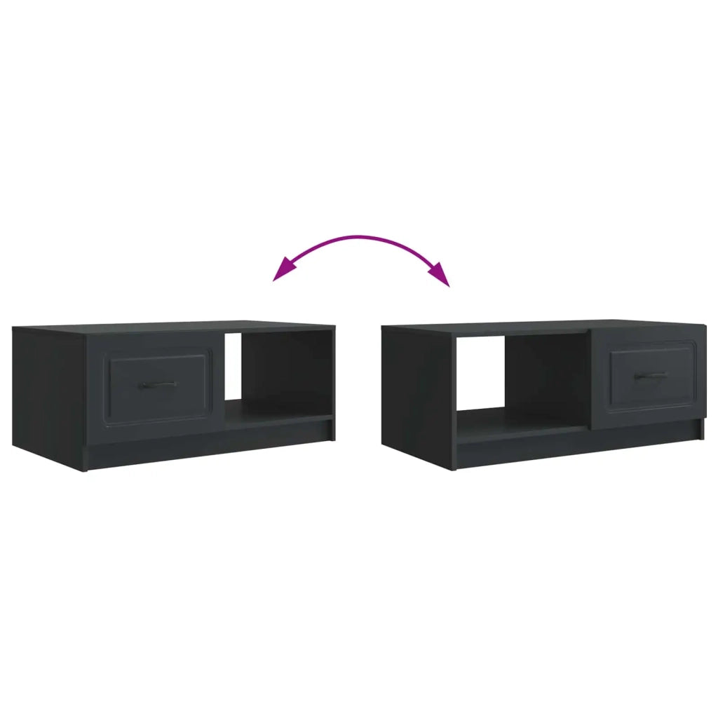 Tavolino da salotto Nero 90 x 50 x 37 cm Legno ingegnerizzato 895876