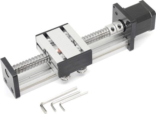 Guida lineare di 100mm di lunghezza per rail di guida con viti a balestra SFU1605 con motore passo-step NEMA17 per attuatore di stadio lineare X Y Z per CNC Router - Componenti DIY