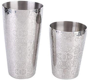 Set di Shaker per Cocktail - Boston Shaker Professionale - Acciaio Inossidabile 304 - Capacità 550ml/820ml - Argento - Disegno Chiuso Ermeticamente